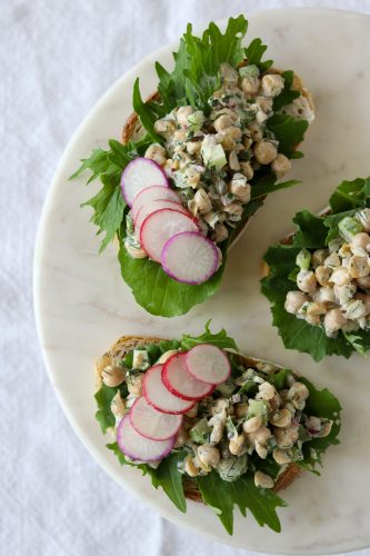 Chickpea Salad Smørrebrød