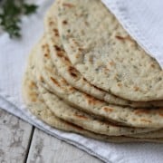 Soft Nordic Flatbreads with Garden Herbs