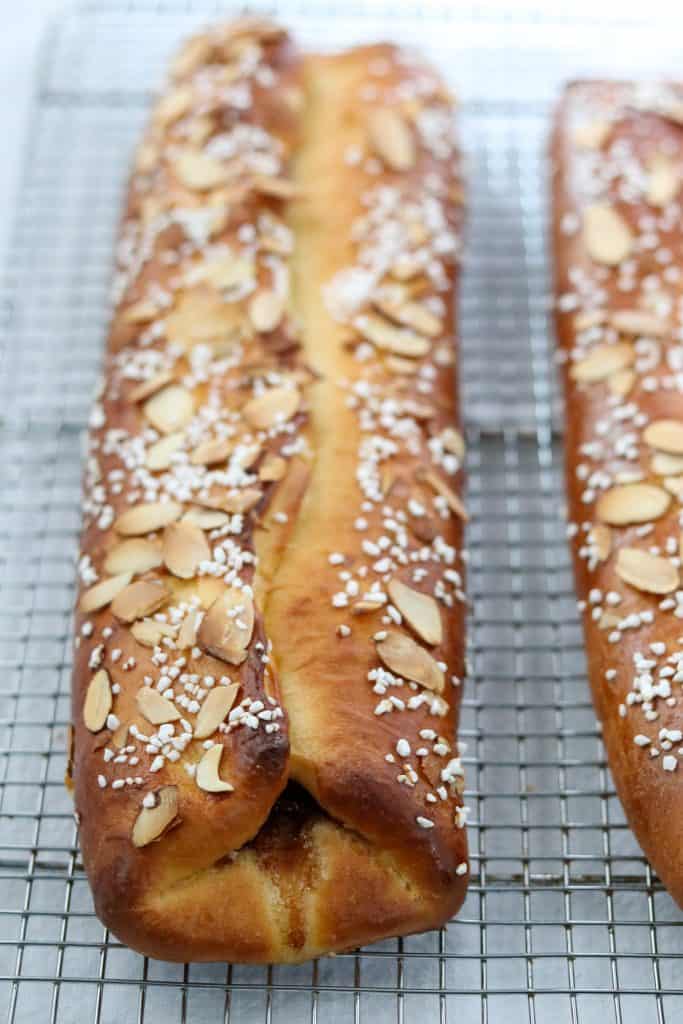 Nordic apple strips on a cooling rack