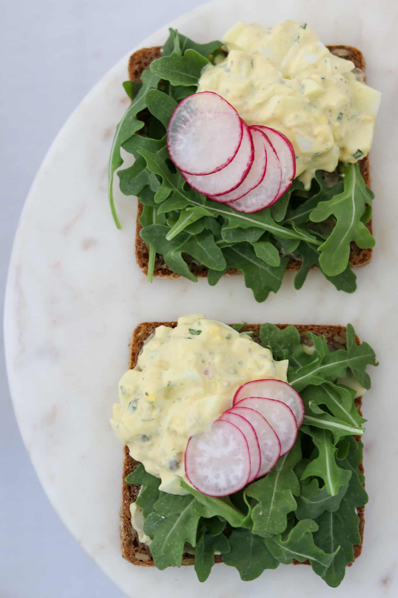 Simple Egg Salad Smørrebrød