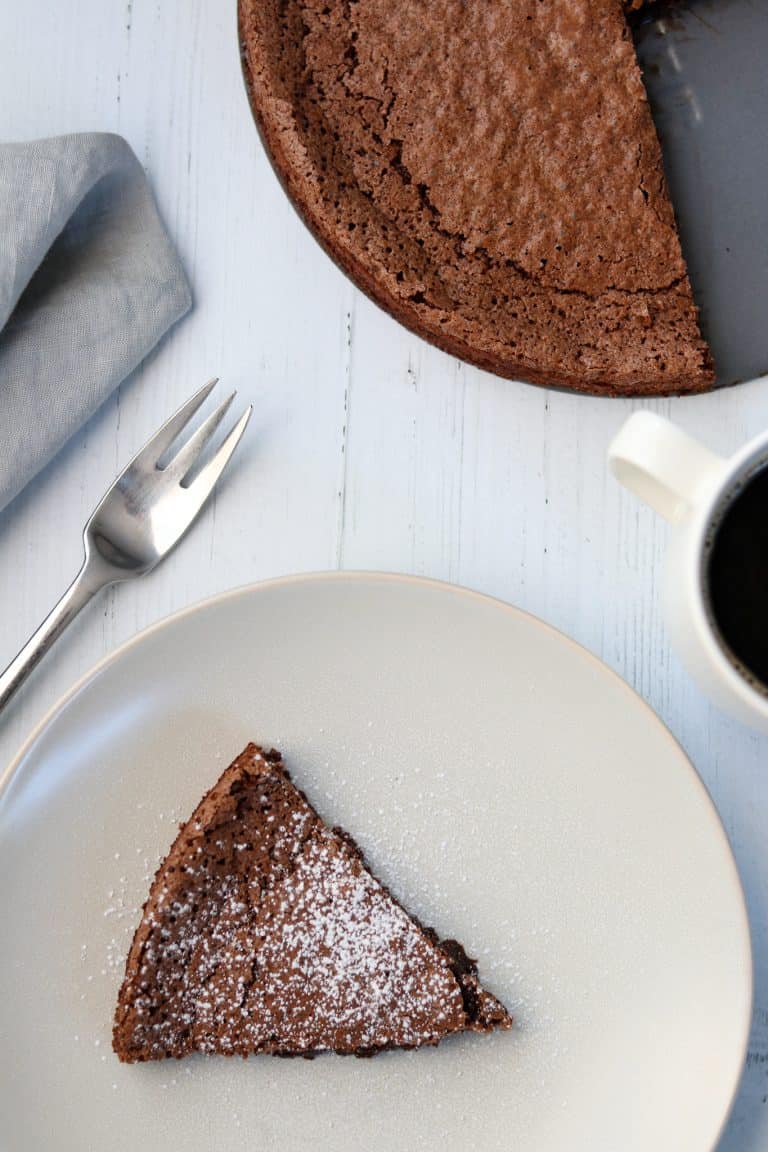 Swedish Sticky Chocolate Cake (Kladdkaka) - True North Kitchen