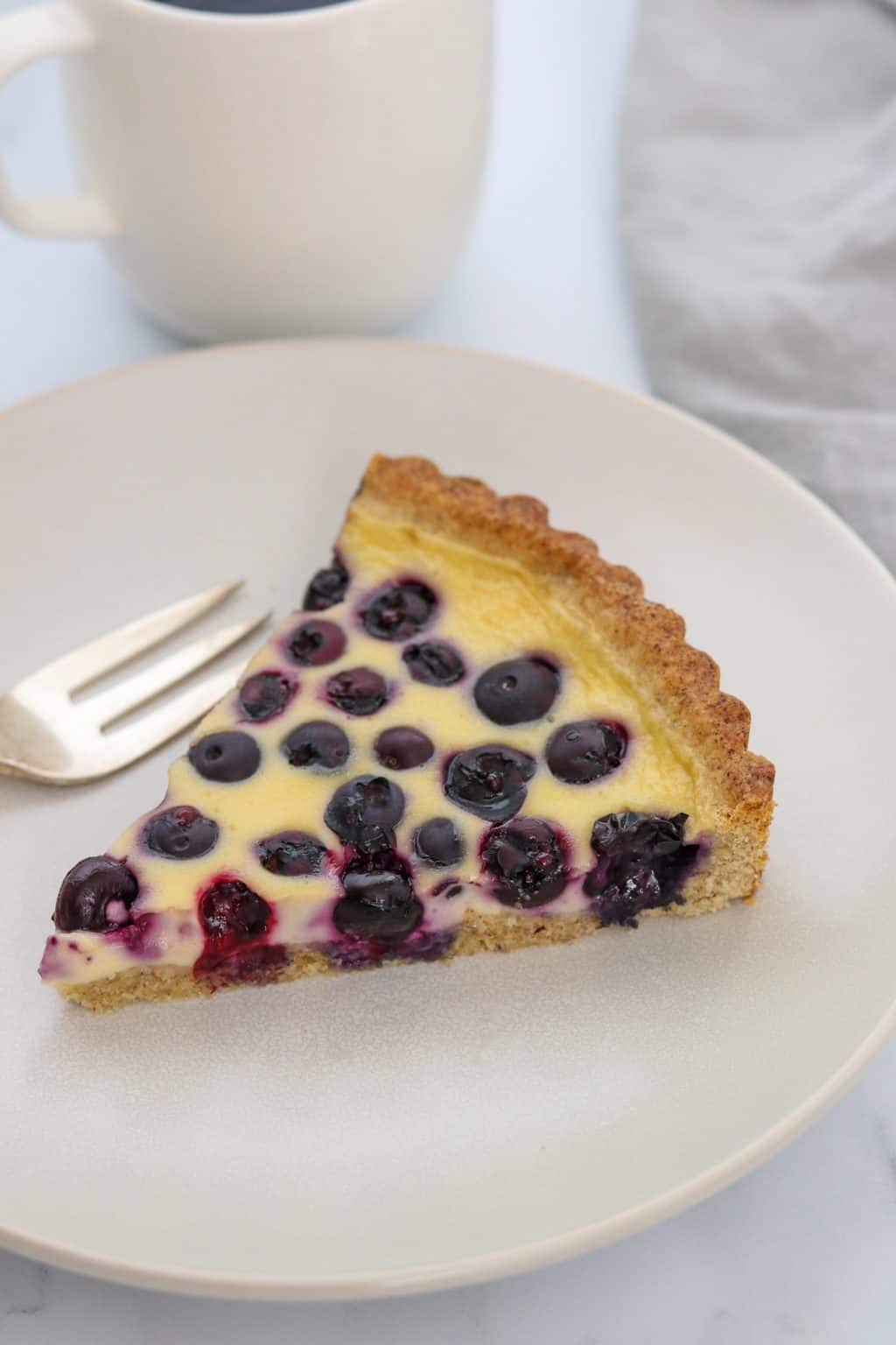 Blueberry Creme Fraiche Tart with Rye - True North Kitchen