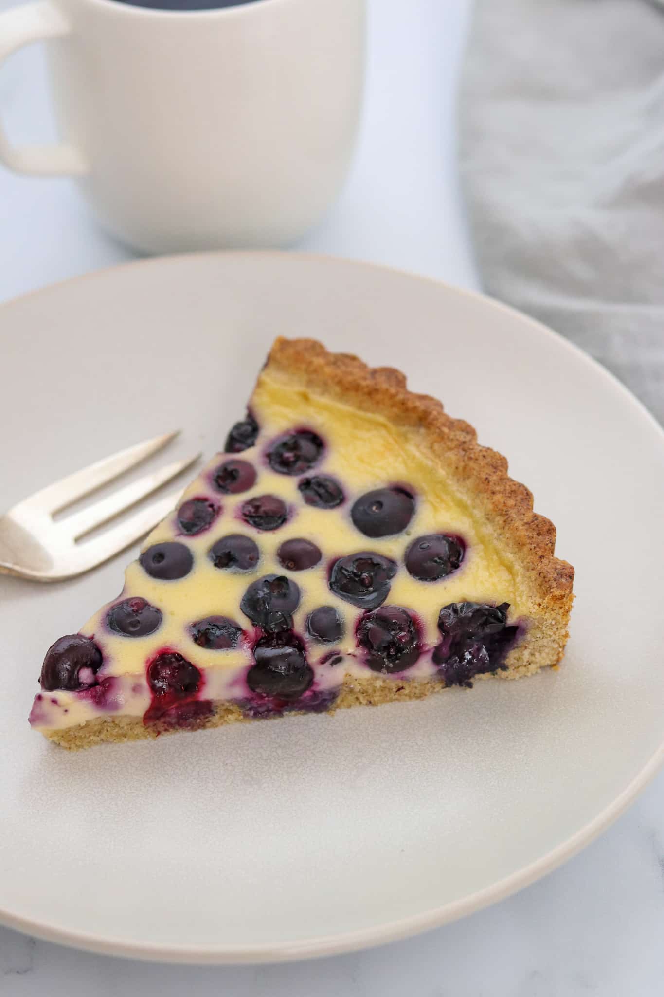 Blueberry Creme Fraiche Tart with Rye True North Kitchen