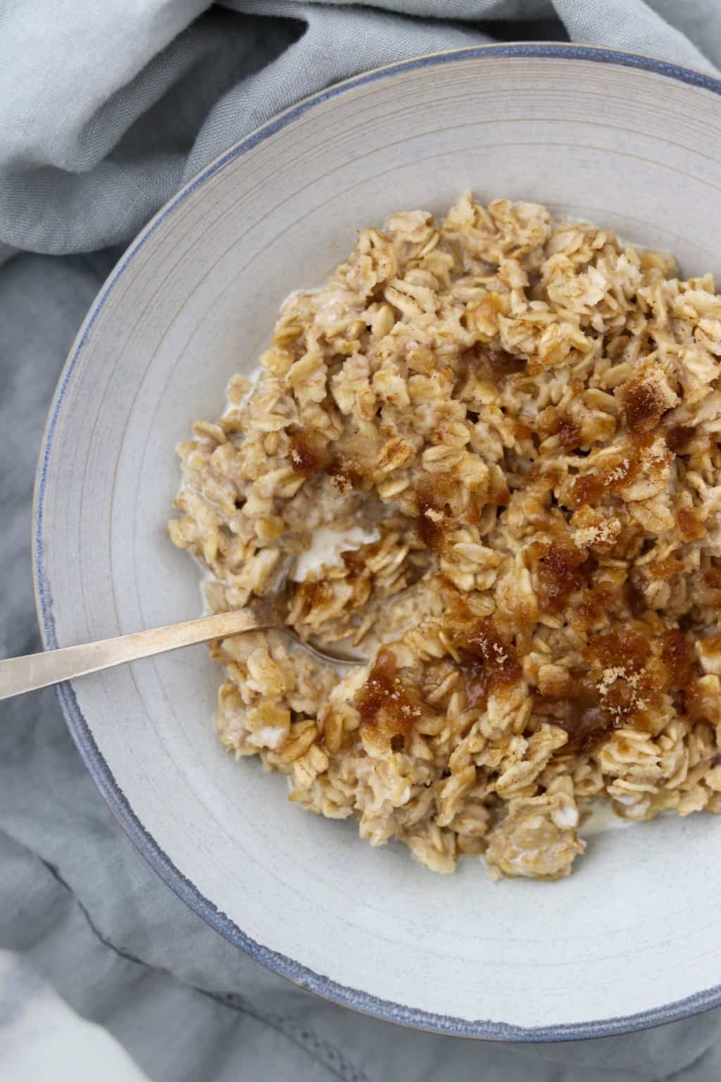 Simple Oatmeal with Brown Sugar and Cream - True North Kitchen