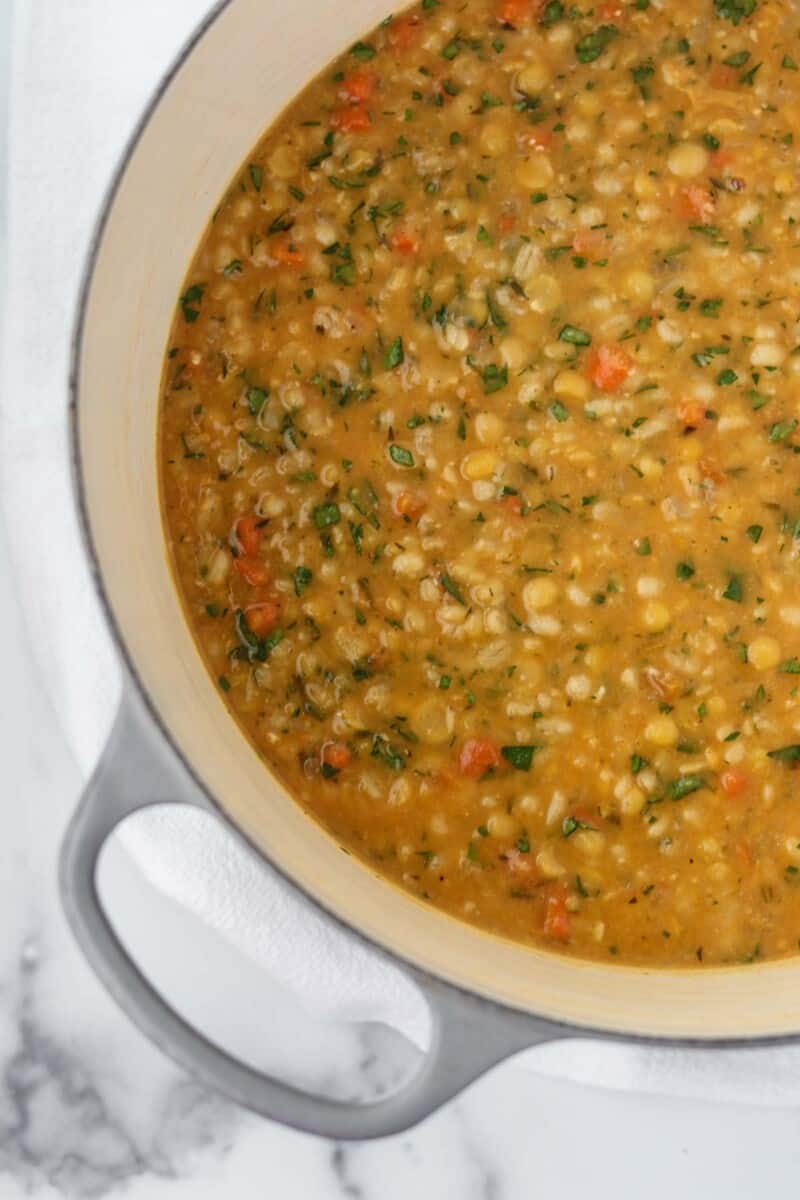 Easy Vegetarian Split Pea Soup with Barley True North Kitchen