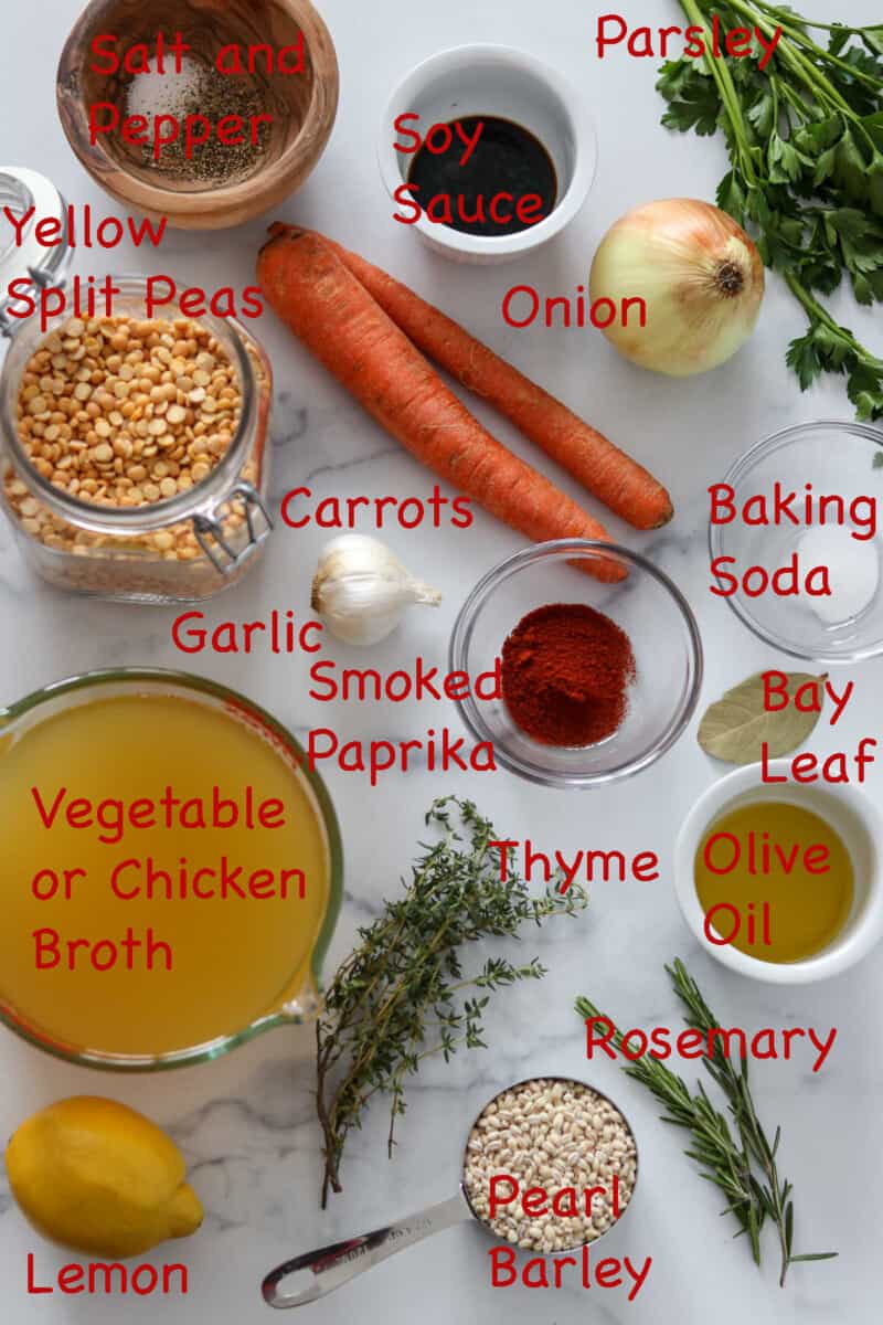 Easy Vegetarian Split Pea Soup with Barley True North Kitchen