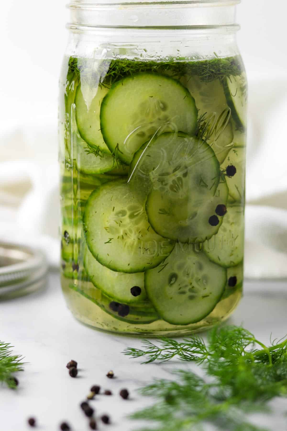 Crisp Marinated Cucumbers Recipe