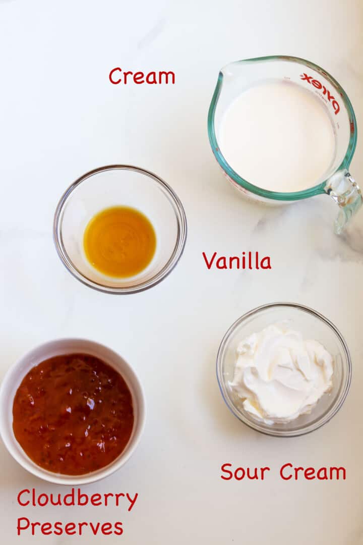 Norwegian Cloudberry Cream (Multekrem) True North Kitchen