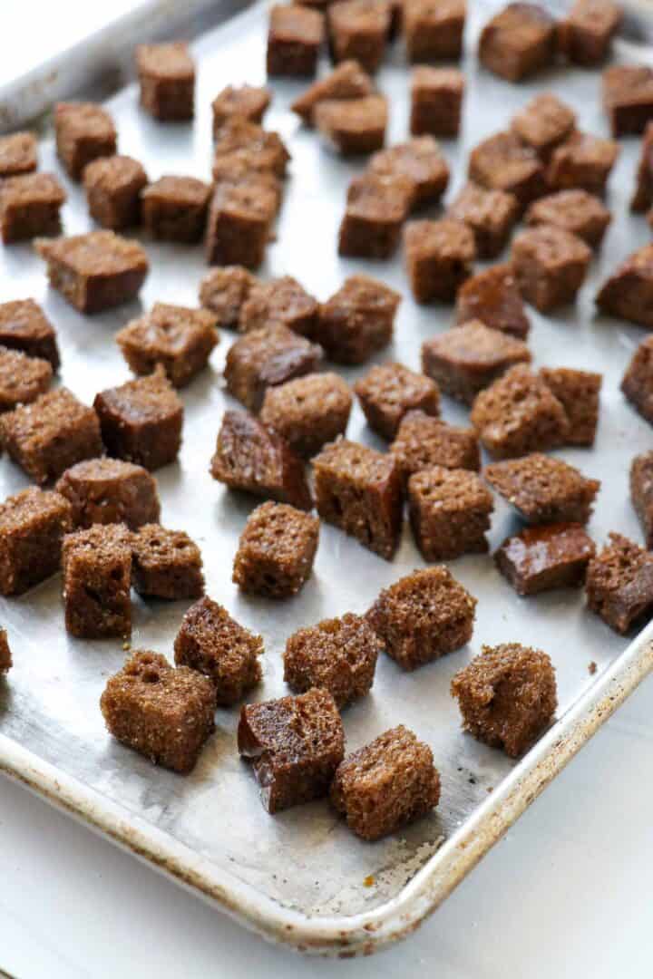 Homemade Rye Croutons True North Kitchen