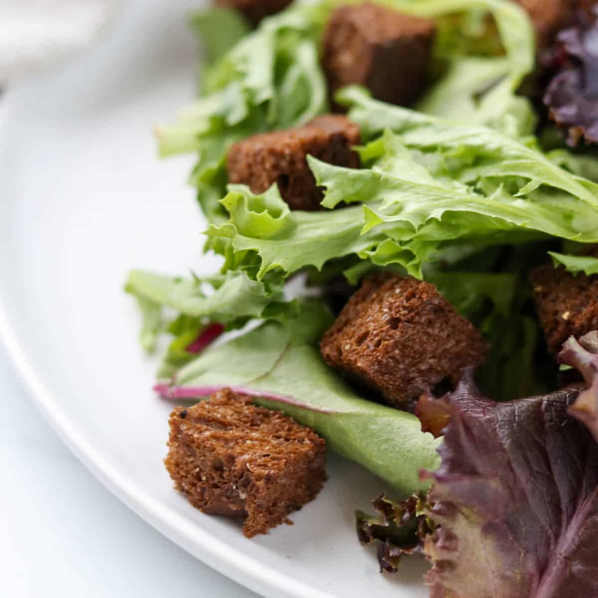 Homemade Rye Croutons