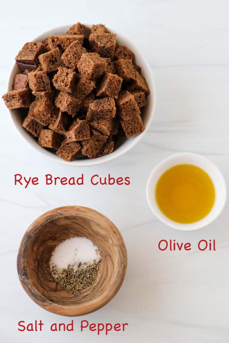 Homemade Rye Croutons True North Kitchen