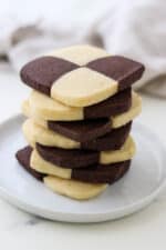 Swedish Checkerboard Cookies (Schackrutor) - Easy Chocolate & Vanilla ...