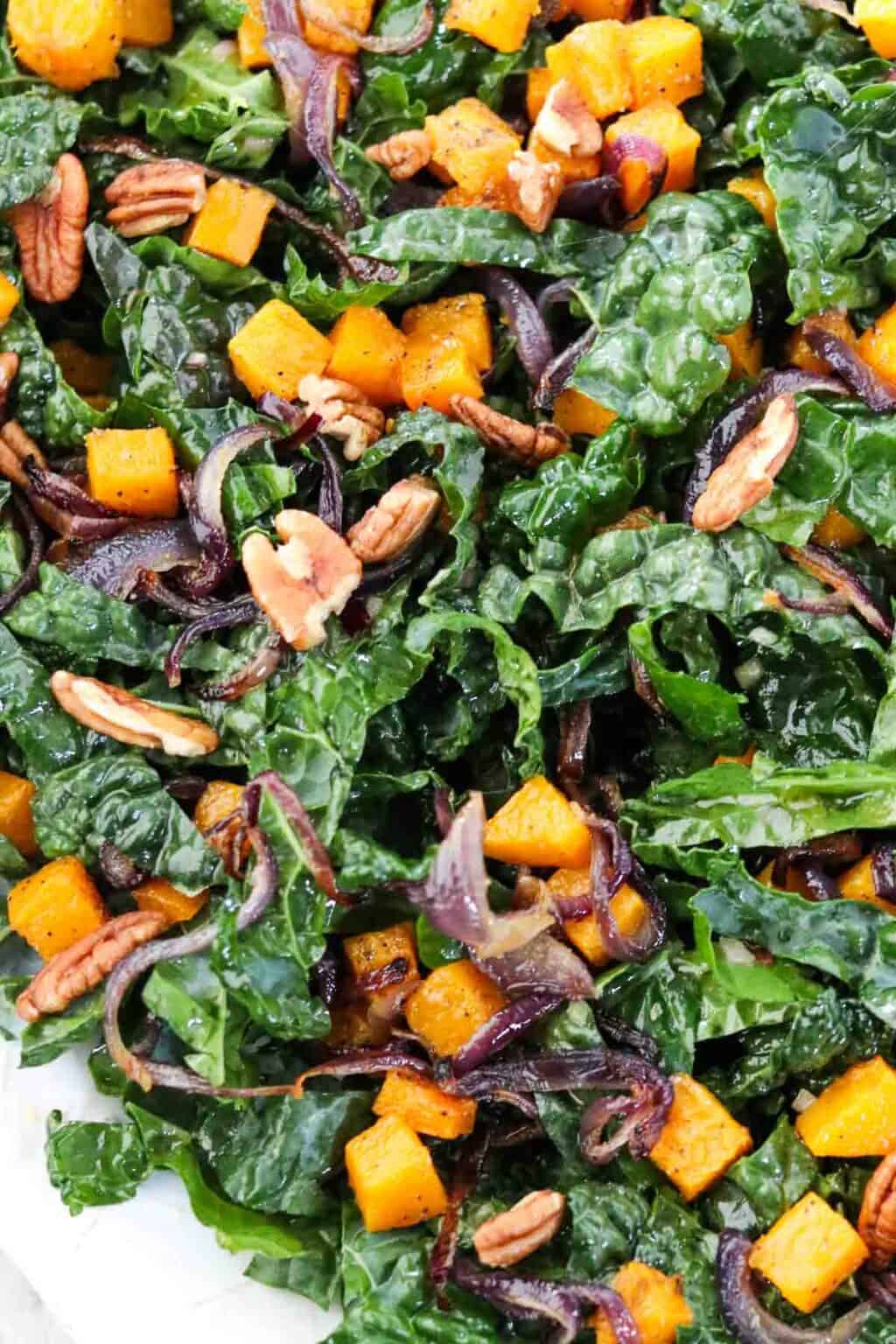 Kale and Butternut Squash Salad True North Kitchen