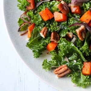 Featured image for Kale and Butternut Squash Salad.