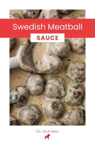 Pinterest Pin for Swedish Meatball Sauce.