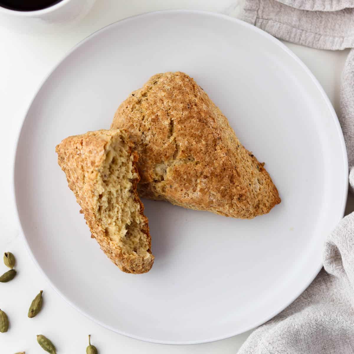 Brown Sugar Cardamom Scones