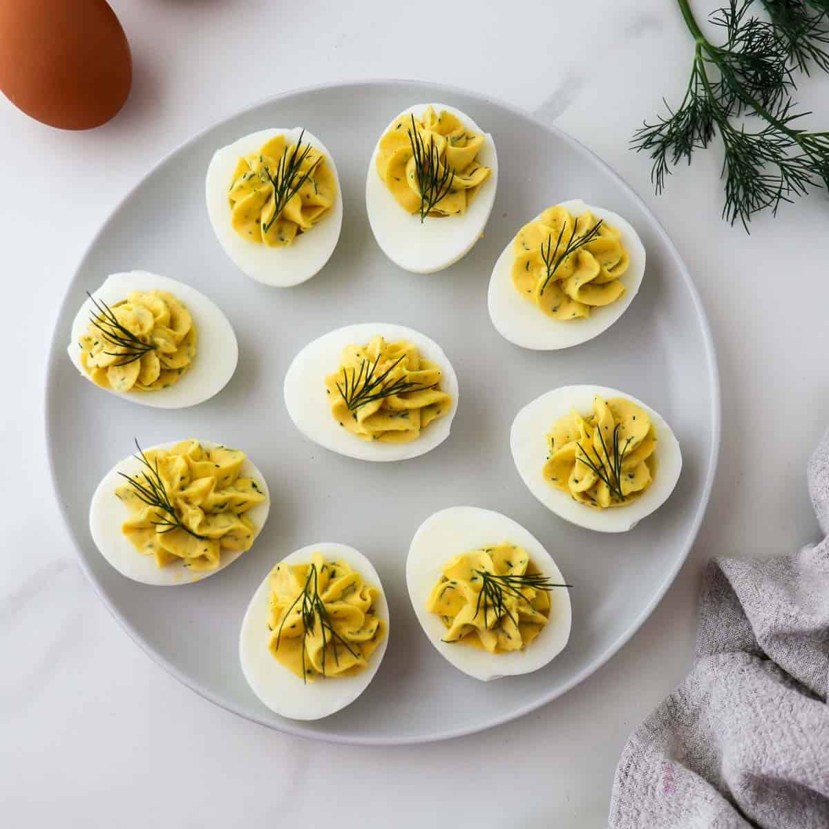 Featured image for Deviled Eggs with Dill.