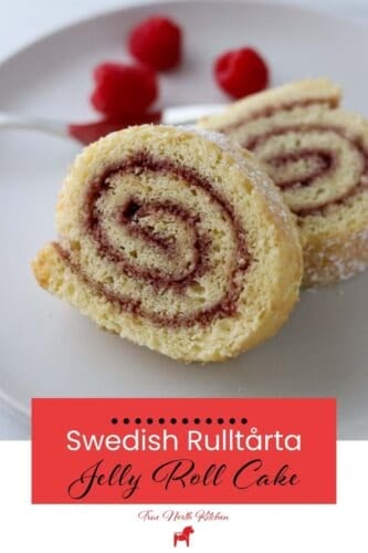 Pinterest pin for Swedish Rulltårta.