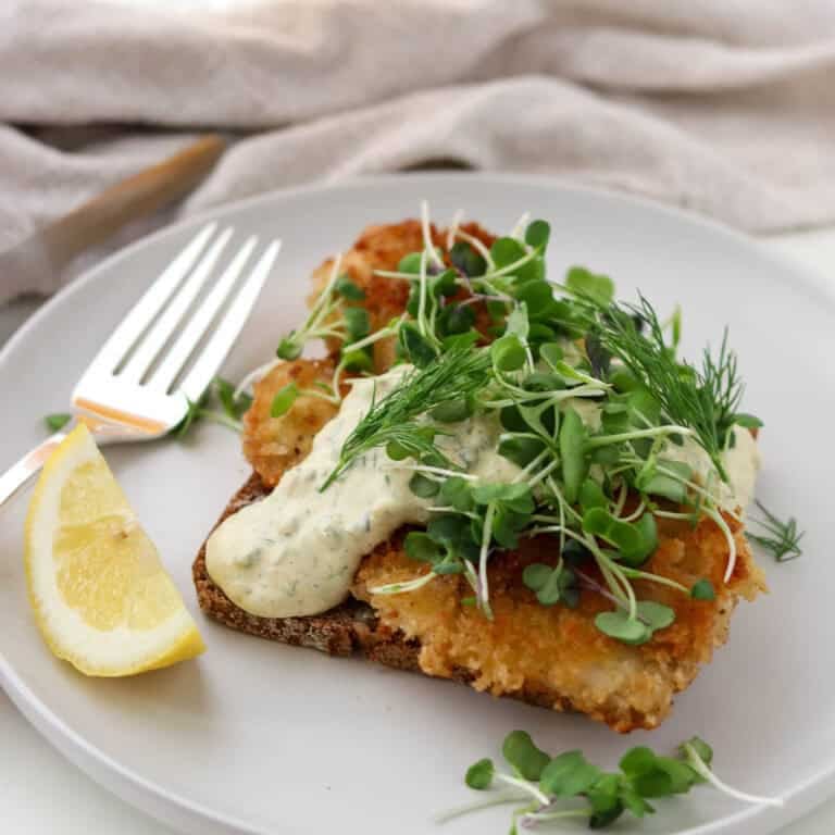 Featured image for Crispy Pan-Fried Fish Smørrebrød.