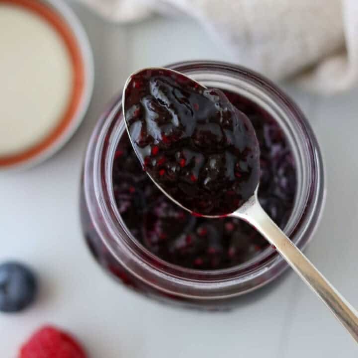 Featured image for Swedish Queen's Jam (Blueberry Raspberry Jam).