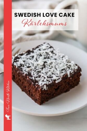 Pinterest pin for Swedish Love Cake (Kärleksmums).