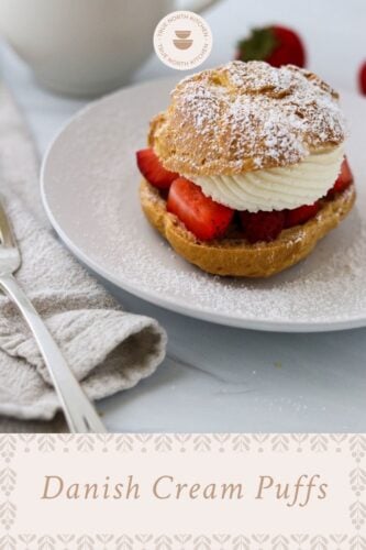 Pinterest PIn for Danish Cream Puffs.