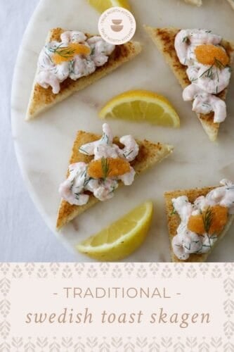 Pinterest Pin for Swedish Toast Skagen.