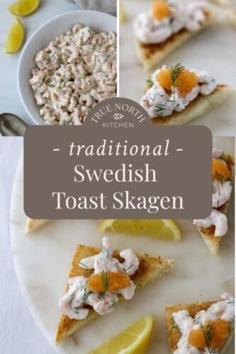 Pinterest Pin for Swedish Toast Skagen.