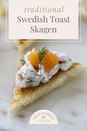 Pinterest Pin for Swedish Toast Skagen.